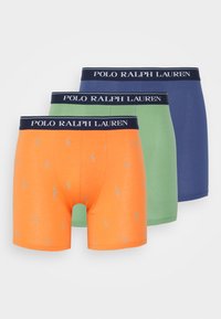 Não selecionado, dark blue/orange/green