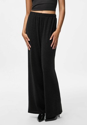WIDE LEG  - Pantalon classique - black