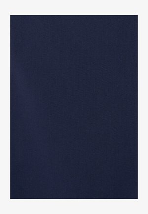 Solider dunkelmarineblauer Stoff mit einer glatten, matten Oberfläche und ohne sichtbare Muster oder Designs.