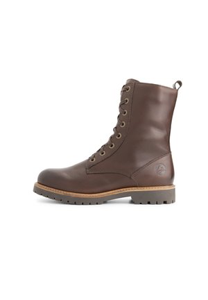 RANELVA - Enkellaarsjes met plateauzool - dark brown