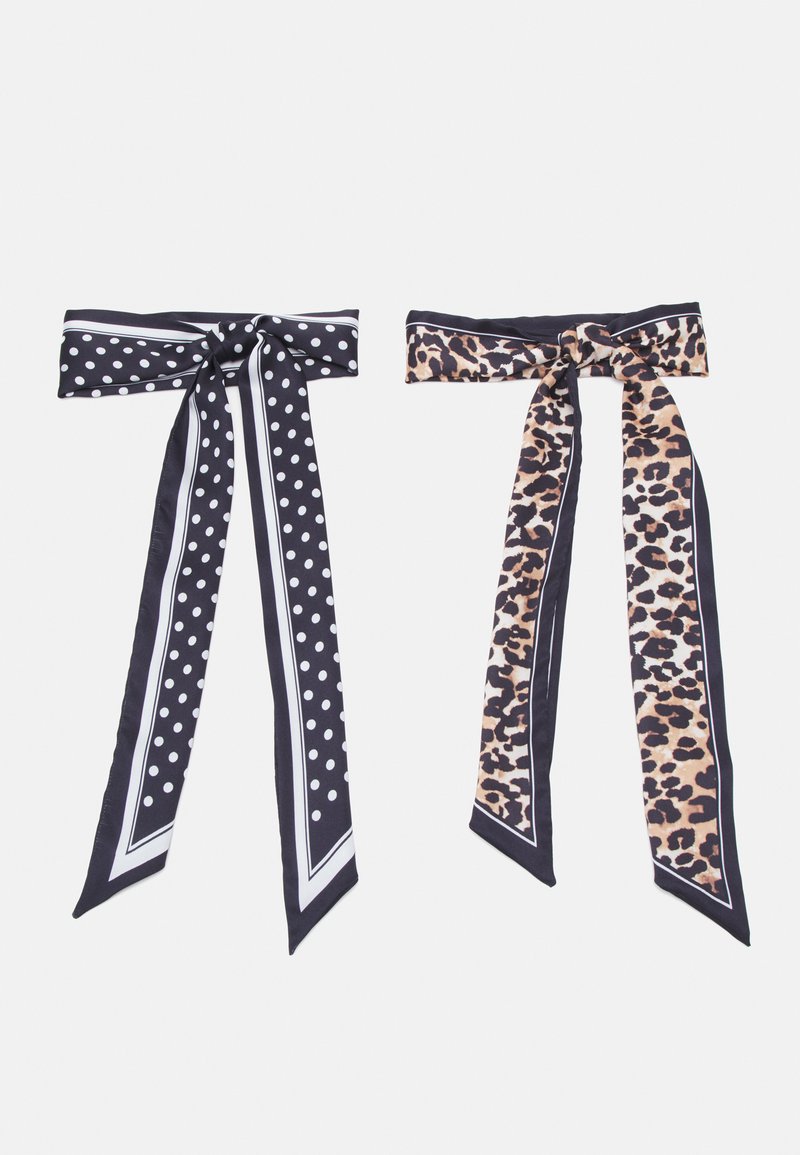 Vero Moda VMERIN SCARF 2 PACK - Selyemkendő - black/brown
