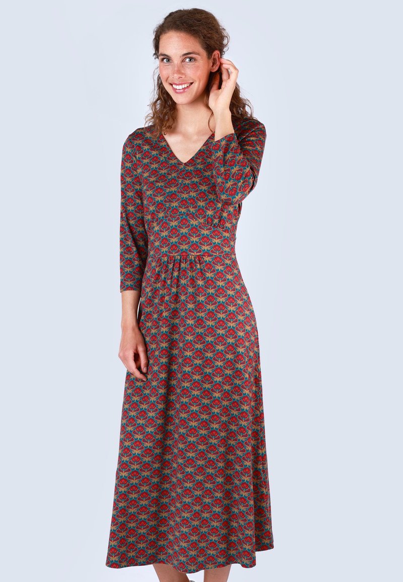 Lykka du Nord LEID SYLVELIN RETRO FLOWER - Freizeitkleid - purple