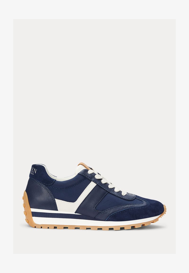 Lauren Ralph Lauren DANI SUEDE & LEATHER SNEAKER - Sportbačiai - refined navy/soft white