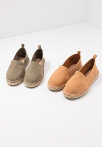 Even&Odd 2 PACK  - Alpercatas - cognac/khaki