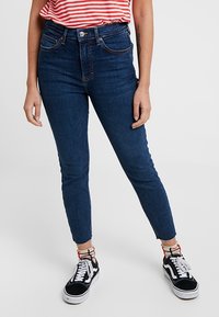 Topshop Petite Jeans Skinny Fit - dark-blue denim