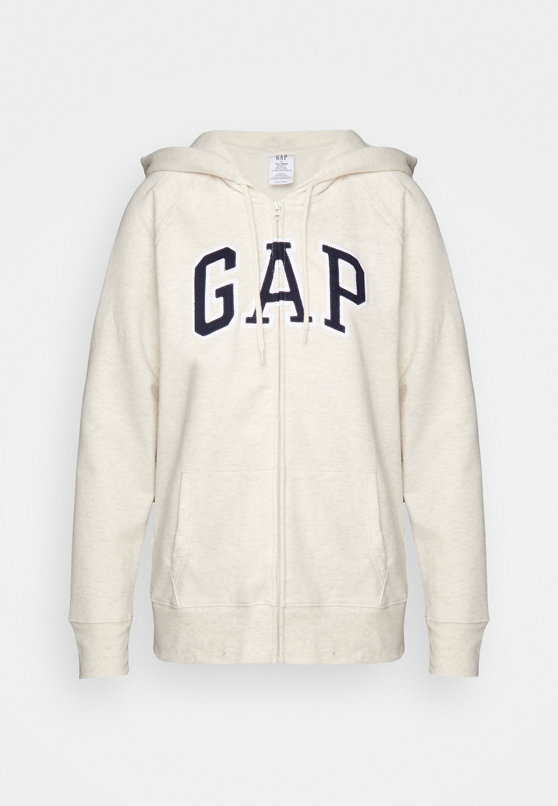Gap Tall Sudadera cremallera - oatmeal heather/beige -