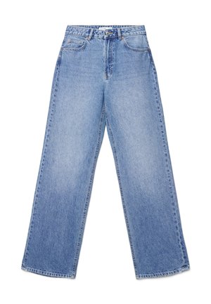 LUNGO TINTA  - Jeans baggy - blu denim medio