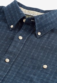 Next TEXTURED SHORT SLEEVE - REGULAR FIT - Pluus - navy blue