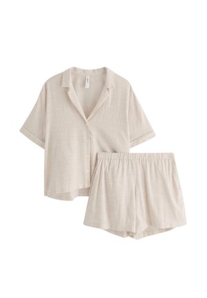 Lindex, LINDEX PYJAMA SET LINDEX - Yöasusetti - dark beige