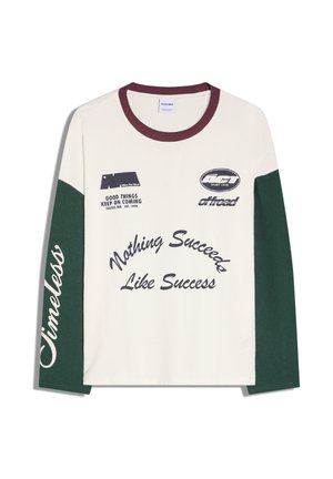 CONTRAST - Top s dlhým rukávom - green