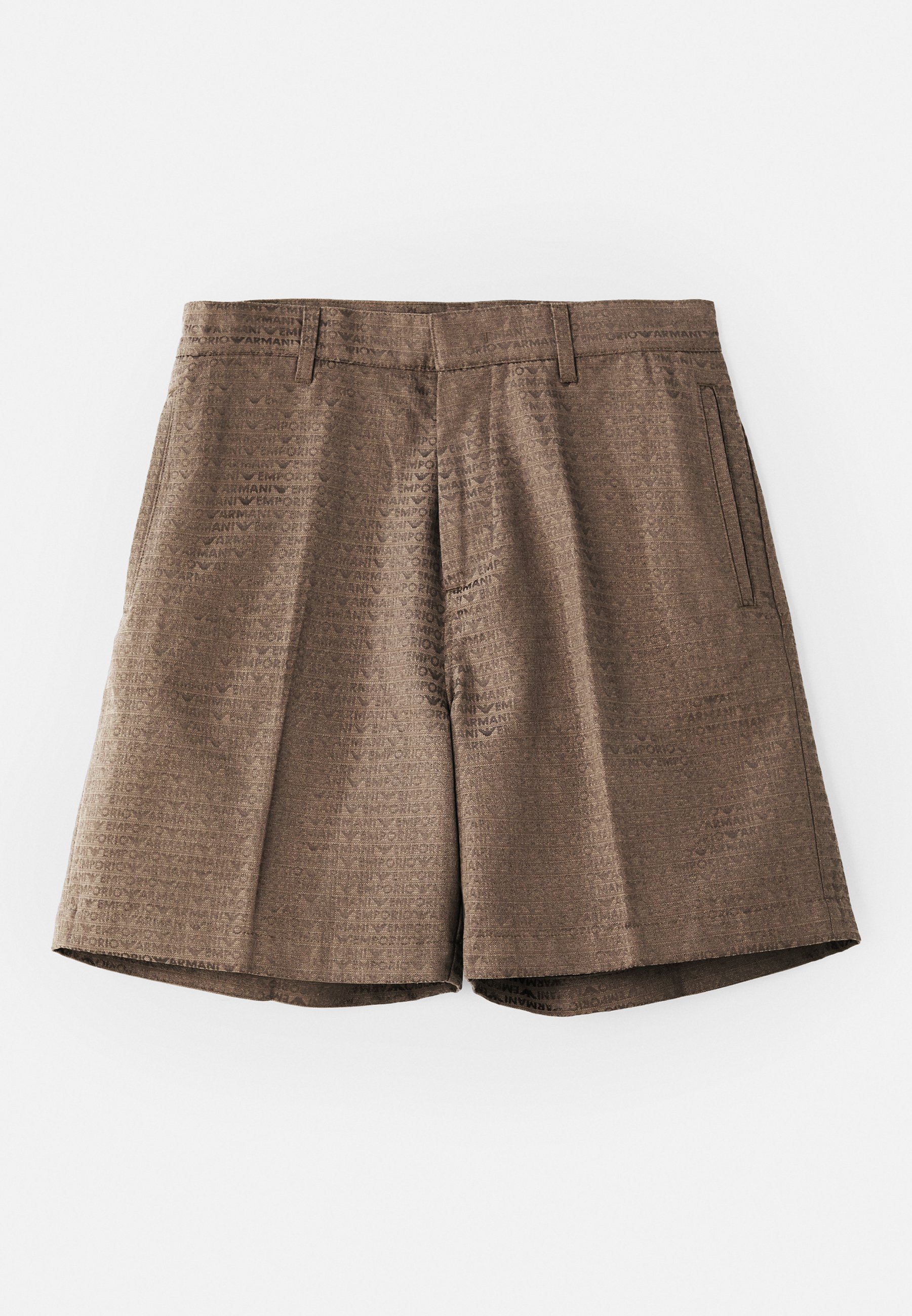 ハーフ・ショートパンツ EMPORIO ARMANI BROWN MODAL BLEND BERMUDA SHORTS Emporio Armani - Modal blend bermuda shorts brown - The Corner