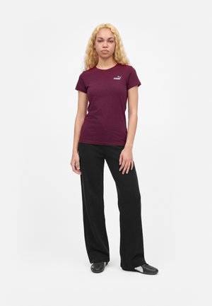 Puma, SMALL LOGO TEE  - Тениска с щампа - ruby noir