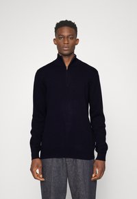Davida Cashmere MAN HALF ZIP - Džemperis - navy