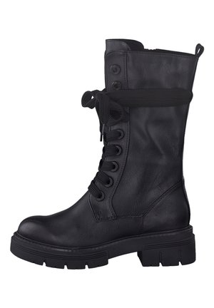 Marco Tozzi Schnürstiefel - black antic
