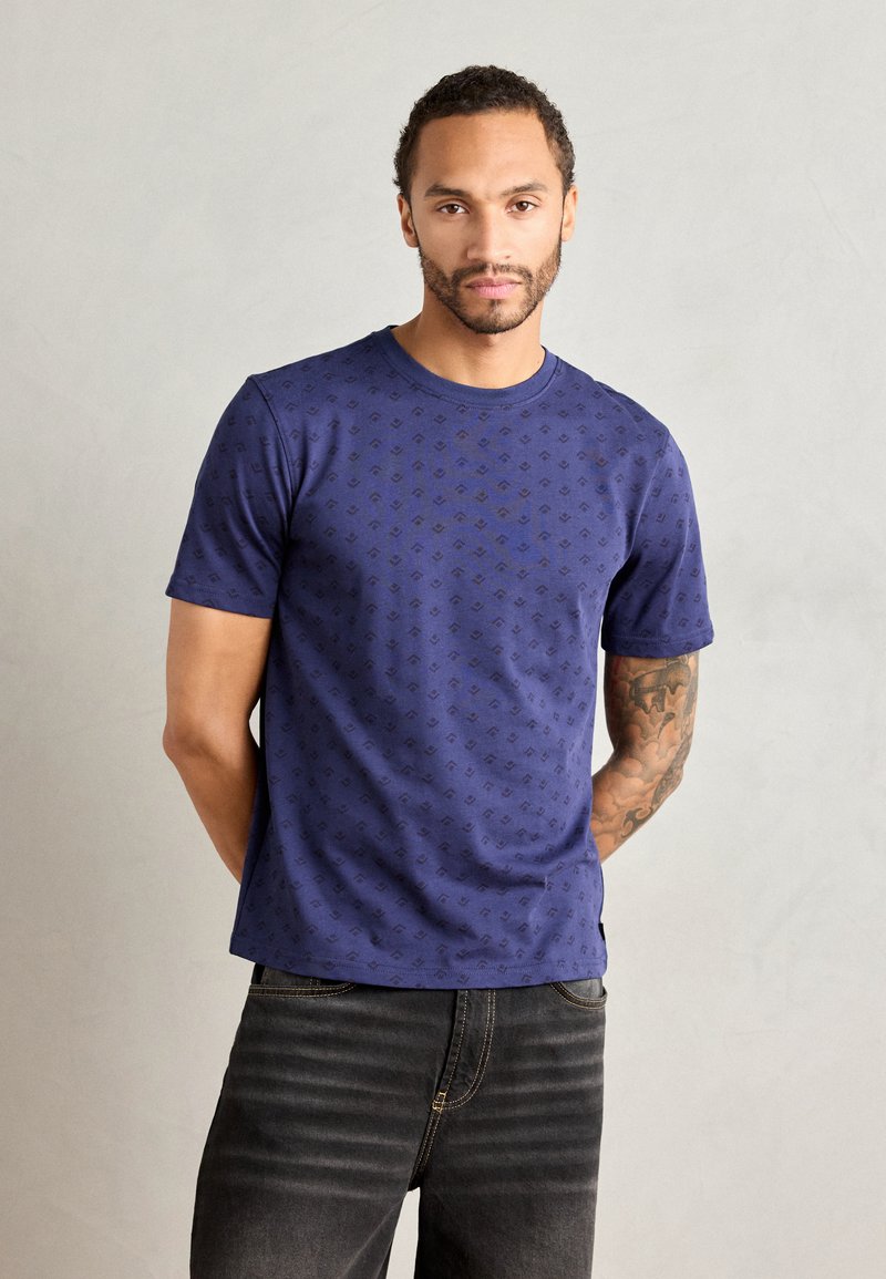Scotch & Soda REGULAR FIT - T-shirts print - peacoat