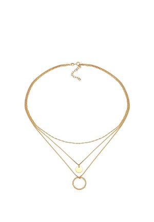 LAYER LOOK CIRCLE - Ketting - gold-coloured