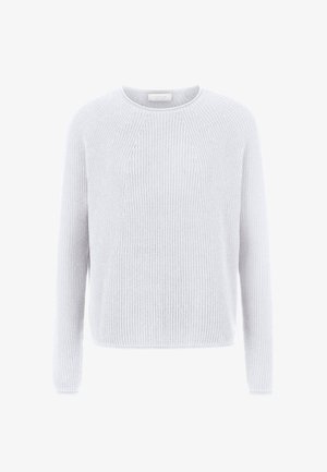 Helehall hall triiksärk pikkade varrukatega, ümar kaelusega ja soonilise tekstuuriga. Omab lõdvestunud istuvust ja peeneid detaile.