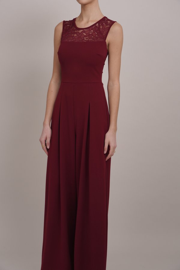 ALISON - Jumpsuit - wine2