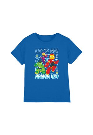 IRON MAN & HIS AWESOME FRIENDS ARMOR UP - Print T-shirt - royal blue