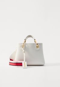 MY EA - Handbag - bianco/cuoio