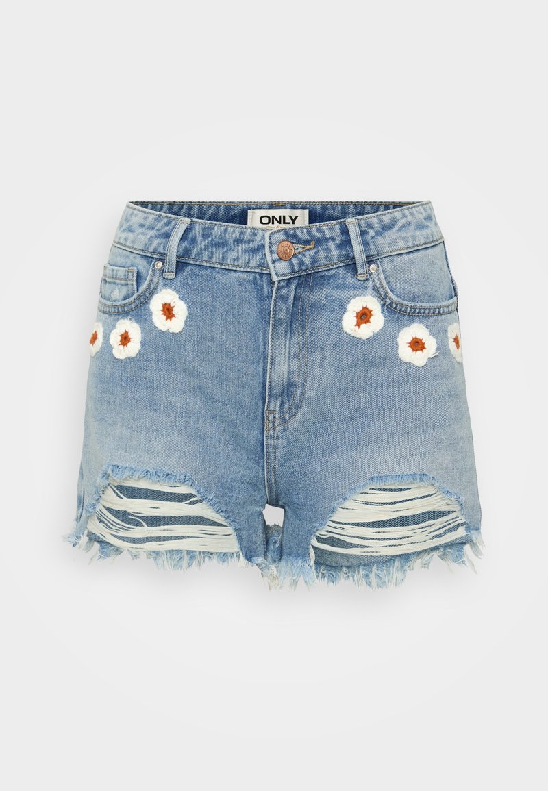 Only Tall Jeansshort lichtblauw denim Only Tall Jeansshort lichtblauw denim