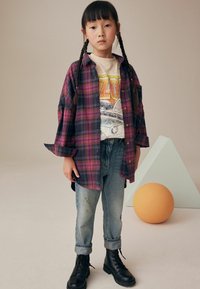 Next CHECK  SET - Blus - purple