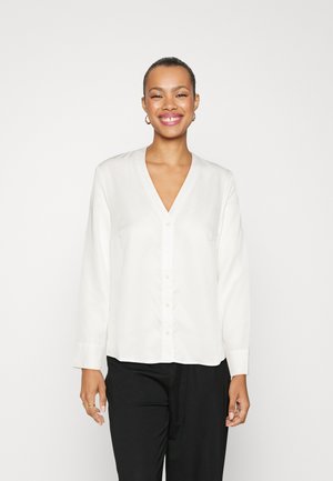 OBJTILDA V NECK - Bluse - cloud dancer