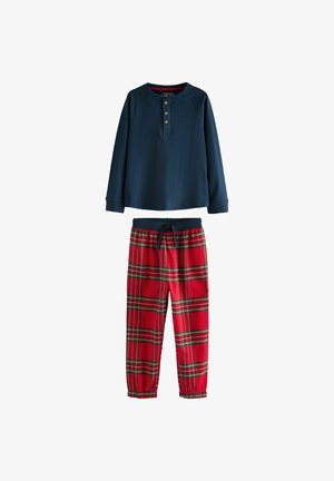 Next FAMILY CHRISTMAS SET - REGULAR FIT - Nattøj sæt - navy red