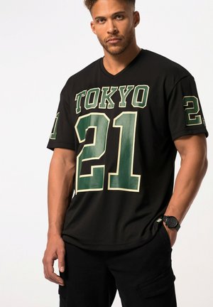 HALBARM FOOTBALL - Print T-shirt - black