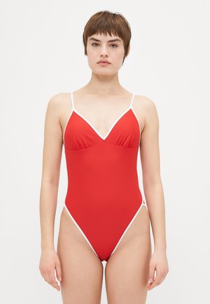 FLAT POP BINDING ONE PIECE  - Plavky - red