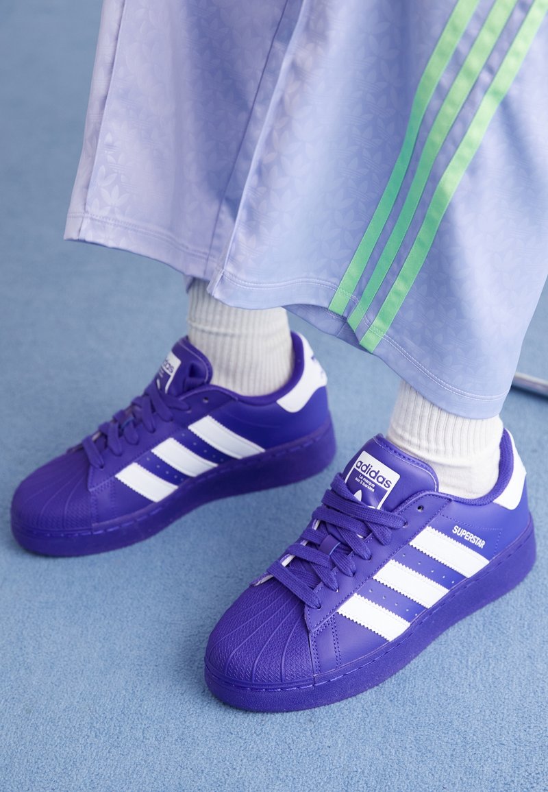 adidas gazelle silver green womens Adidas Superstar Violet Canvas (SAMPLE) main image 1