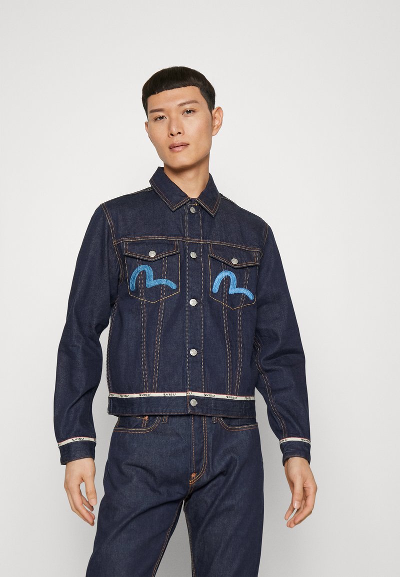 Evisu SEAGULL & EAGLE JACKET - Denim jacket - indigo (wash)/dark-blue
