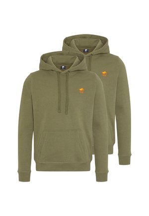 2ER PACK BASIC - Luvtröja - dunkelgrün