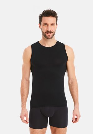 ÄRMELLOS RUNDHALS - Unterhemd/-shirt - schwarz