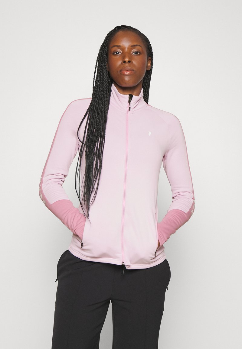 Peak Performance RIDER ZIP JACKET Sweater met rits cold blush/roze