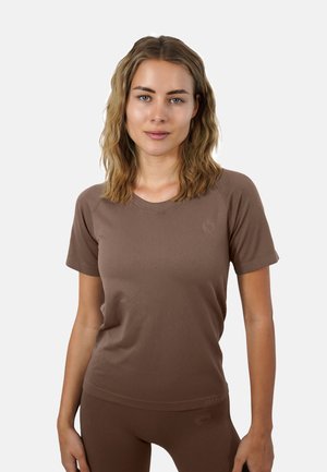 Stark Soul RACER SEAMLESS  - T-shirt basic - deep taupe