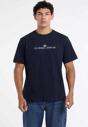 LOGOSTICKEREI - Trükipildiga T-särk - dunkelblau