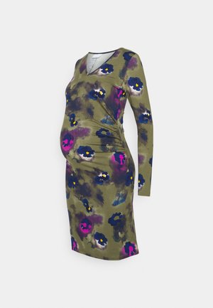 MAMALICIOUS MLANDREA TESS SHORT DRESS - Trikotaažkleit - winter moss