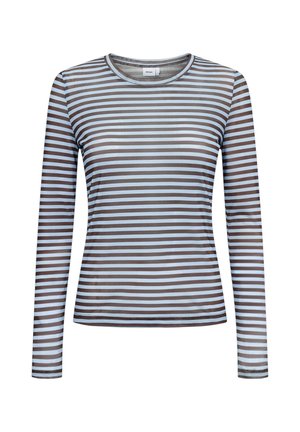 Nümph, NUSINE STRIPED MESH BLOUSE - T-shirt à manches longues - floaty blue