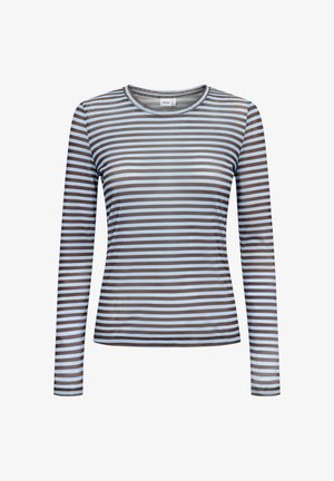 Nümph, NUSINE STRIPED MESH BLOUSE - Top s dlhým rukávom - floaty blue