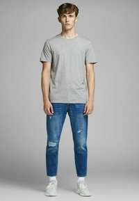 Jack & Jones JJE TEE  O-NECK  - Základné tričko - light grey melange