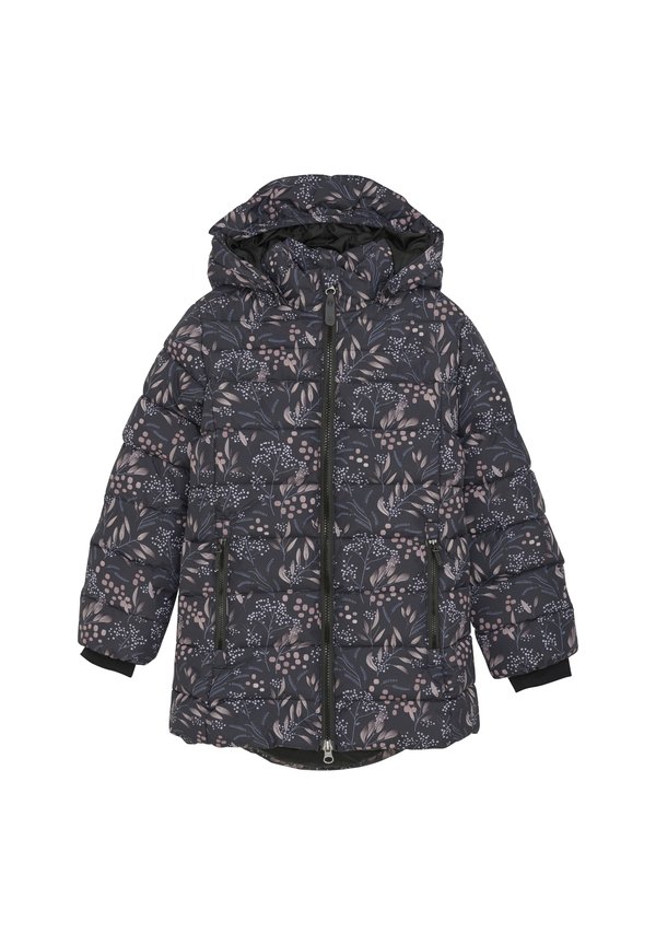 COJACKET - QUILT - LONG - AOP - Winter coat - phantom