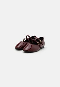 Anna Field Ankle strap ballet pumps - dark red