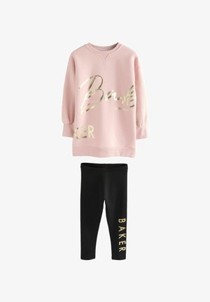 REGULAR FIT - 2 PIECE LONGLINE PRINTED AND SET - Survêtement - pink