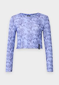 DELFINO FLOWER CROP - Long sleeved top - blue/dark blue
