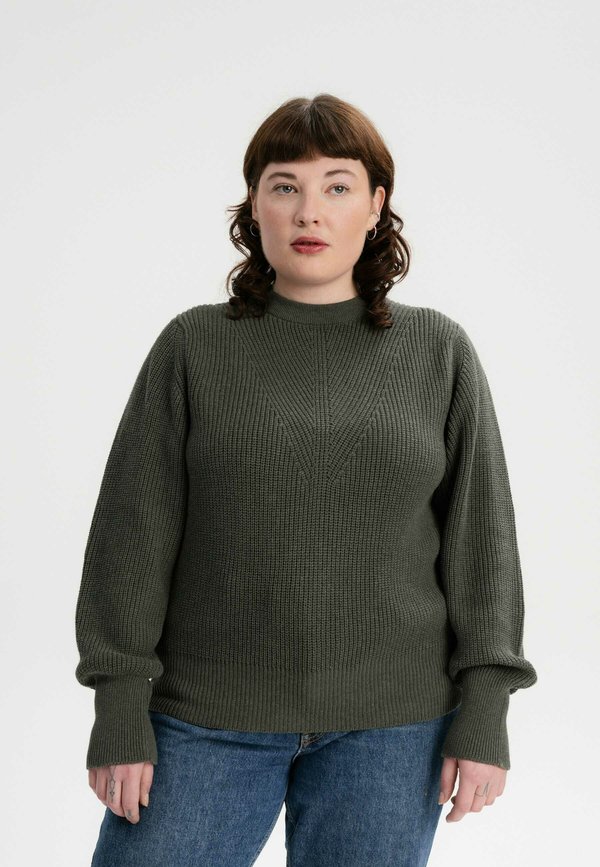 GAURI - Strickpullover - grün melange