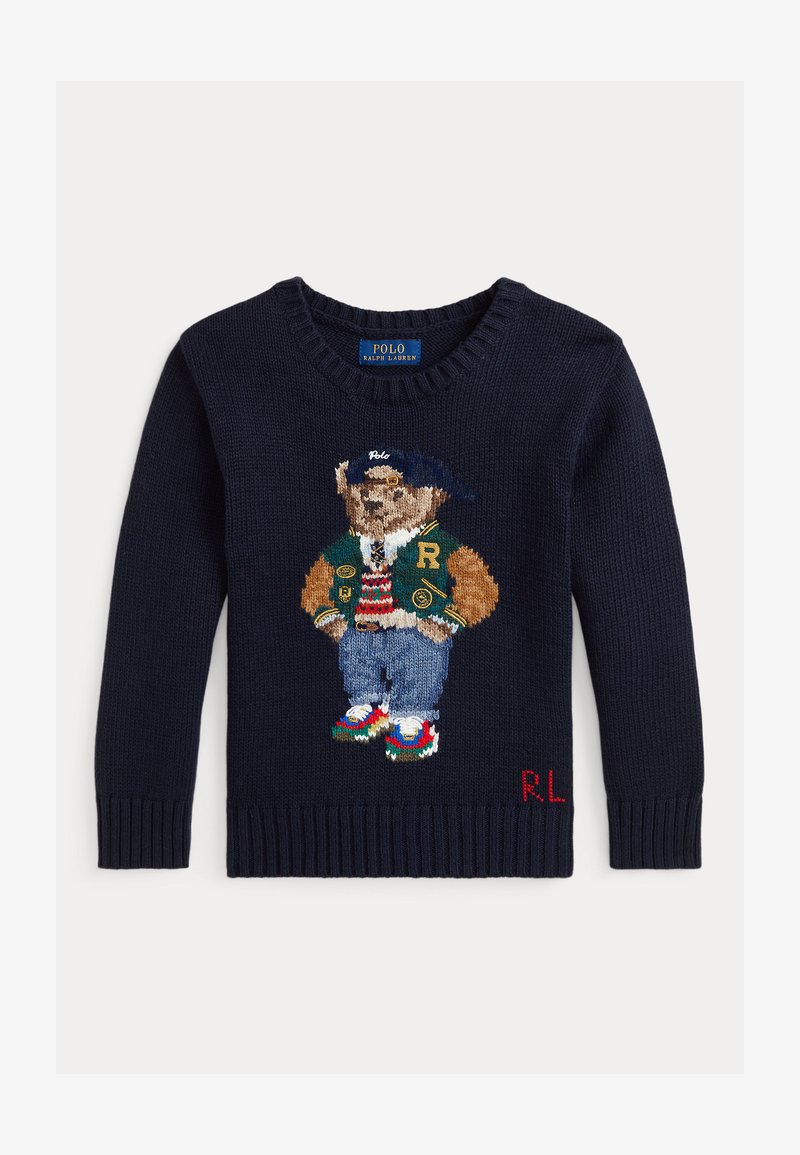 Polo Ralph Lauren POLO BEAR CREWNECK SWEATER - Strikkegenser - navy bts bear