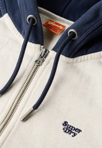 Superdry & Co ESSENTIAL BASEBALL  - Sudadera con cremallera - rich navy light oat marl