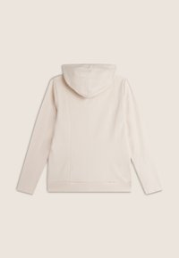 Freddy CHIUSURA ZIP E CON INSERTI FLOREALI - Felpa con zip - white sand allover leaves w s