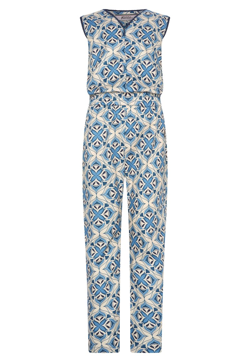 4funkyflavours CHARACTER WITH GEOMETRIC PATTERN - Overal - blue